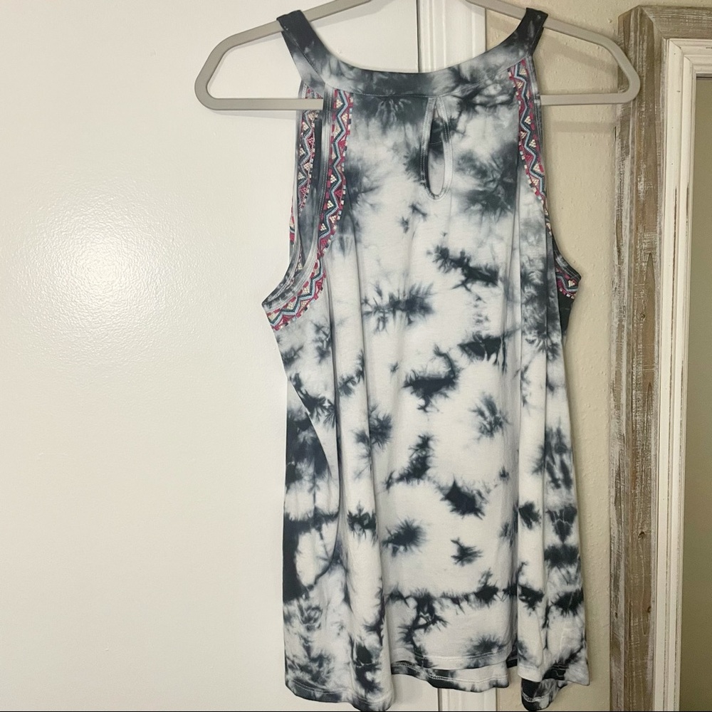 Torrid Embroidered Tie Dye High Neck Tank Top - Picture 10 of 11